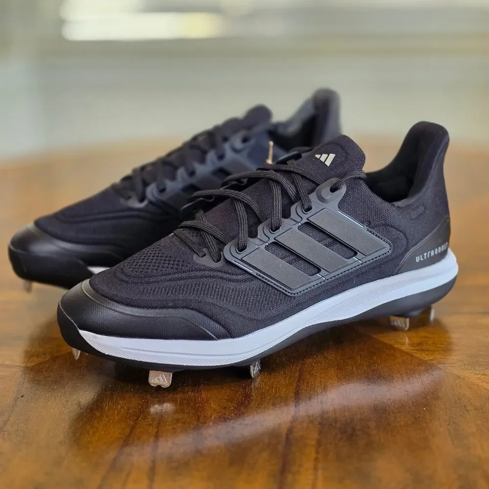 Adidas UltraBoost Light Baseball Cleats Black White NBY ID8610 Men’s 12.5 New LE